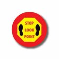 Ergomat 12in CIRCLE SIGNS - Stop Look Point DSV-SIGN 144 #1777 -UEN